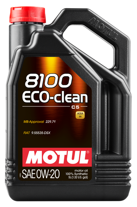 Motul 5L Synthetic Engine Oil 8100 0W20 Eco-Clean | Celebrate