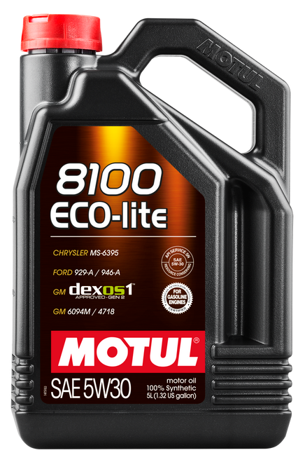 Motul 5L Synthetic Engine Oil 8100 5W30 ECO-LITE - Case of 4
