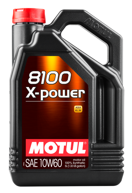 Motul 5L Synthetic Engine Oil 8100 10W60 X-Power - Case of 4