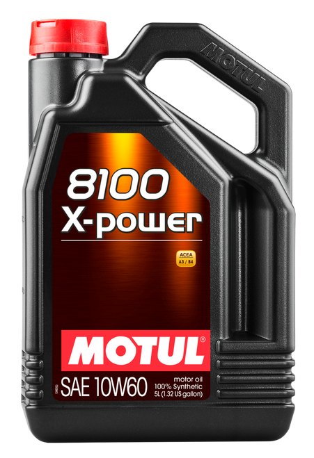 Motul 5L Synthetic Engine Oil 8100 10W60 X-Power - Case of 4
