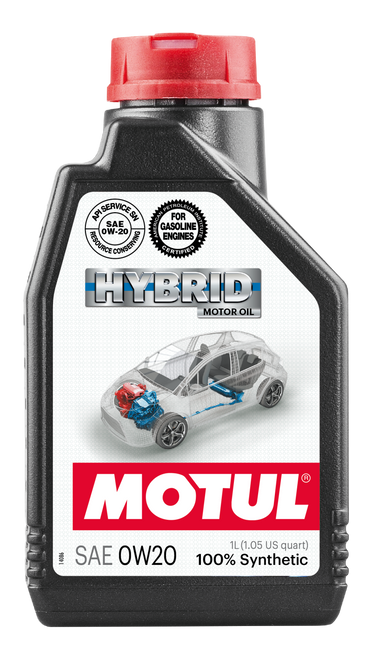 Motul 1L Hybrid Synthetic Motor Oil - 0W20 - Case of 12