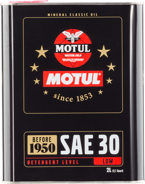 Motul Classic SAE 30 Oil - 6x2L - Case of 6