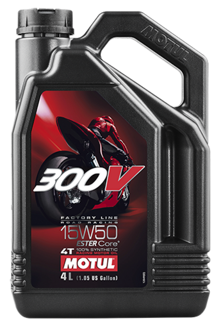 Motul 4L Factory Line Road Racing 300V 15W50 - Case of 4