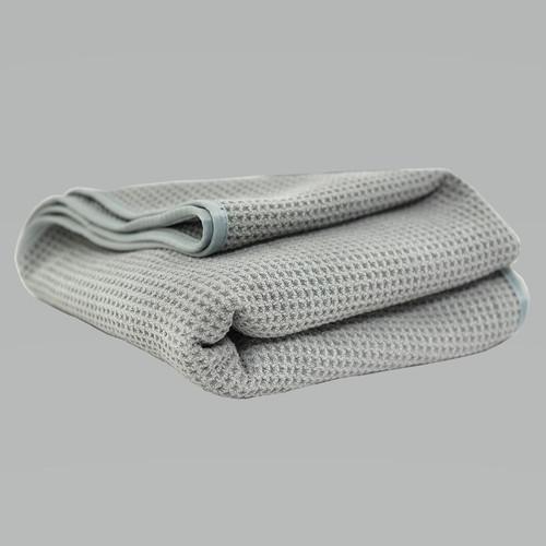 Chemical Guys Waffle Weave Gray Matter Microfiber Drying Towel - 36in x 25in - Case of 12