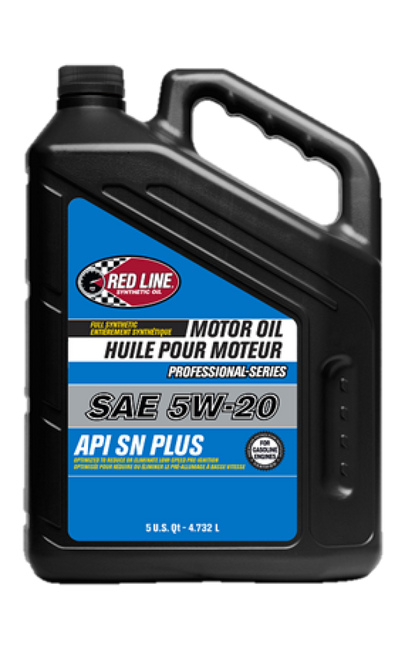 Red Line Pro-Series API SN+ 5W20 Motor Oil - 5 Quarts - Case of 3