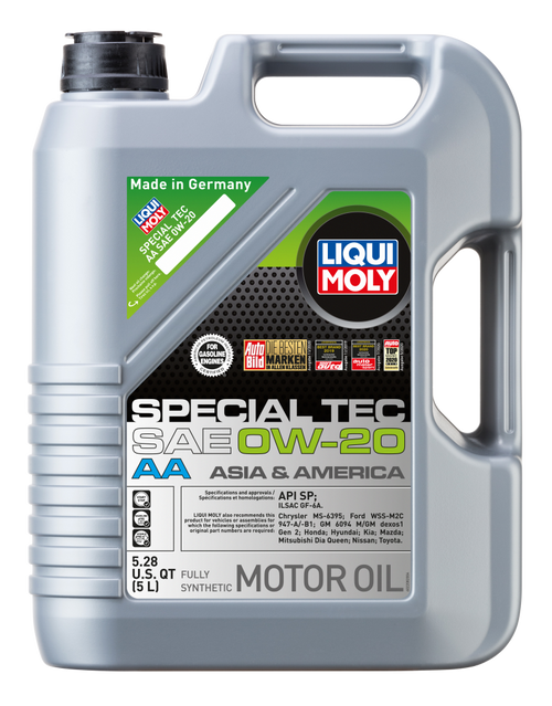 LIQUI MOLY 5L Special Tec AA Motor Oil 0W20 - Case of 4