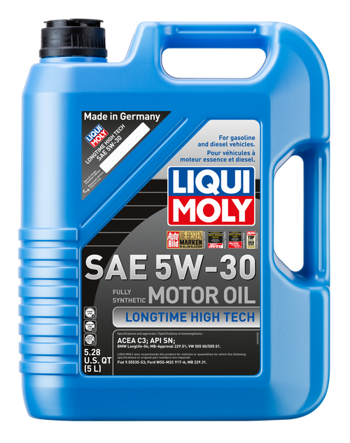 LIQUI MOLY 5L Longtime High Tech Motor Oil 5W30 - Case of 4