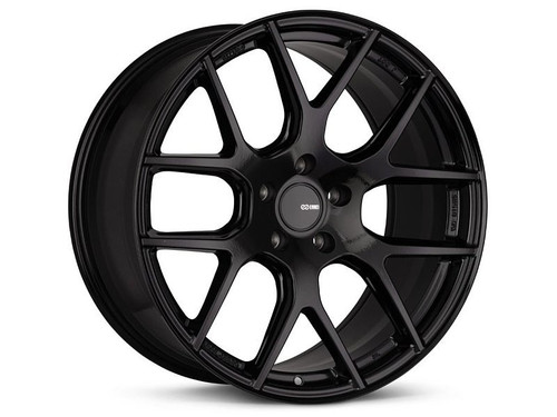 Enkei XM-6 18x8 5x120 40mm Offset 72.6mm Bore Gloss Black Racing Wheel - 531-880-1240BK