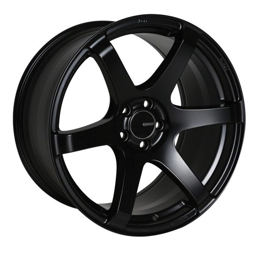 Enkei T6S 18x9.5 30mm Offset 5x114.3 Bolt Pattern 72.6 Bore Matte Black Racing Wheel - 485-895-6530BK