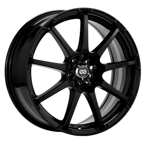 Enkei EDR9 16x7 5x100/114.3 45mm Offset 72.6 Bore Diameter Black Racing Wheel - 441-670-0245BK