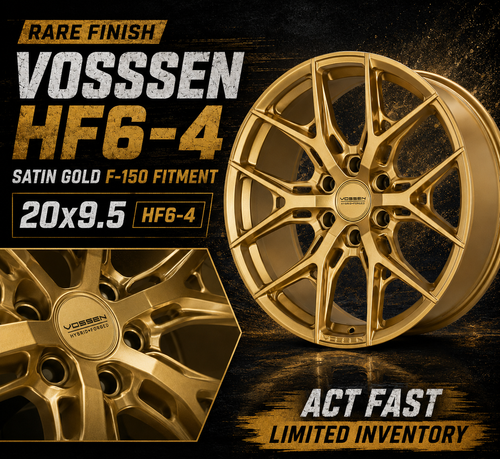 Vossen HF6-4 20x9.5 / 6x135 / ET15 / 87.1 - Satin Gold Wheel - HF64-0F-T14-02 for 2004, 2005, 2006, 2007, 2008, 2009, 2010, 2011, 2012, 2013, 2014, 2015, 2016, 2017, 2018, 2019, 2020, 2021, 2022, 2023, 2024, 2025, 2026 Ford F-150