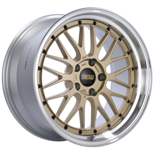 BBS LM 19x8.5 5x130 ET50 CB 71.6 Gold Center/Machined Lip Wheel - LM287GPK