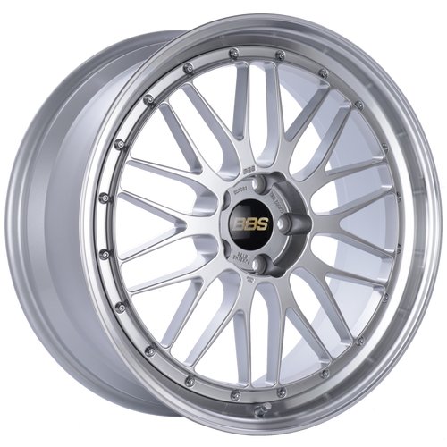 BBS LM 21x9 5x120 ET32 Diamond Silver Center Diamond Cut Lip Wheel -82mm PFS/Clip Required - LM260DSPK