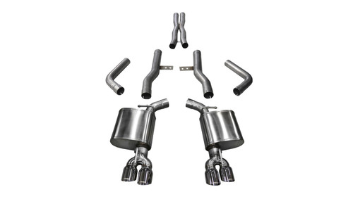 CORSA Xtreme Cat-Back Exhaust | 2.75in | 2015-2023 Dodge Challenger 6.2L | Twin 3.5in Polished Tips | 14989