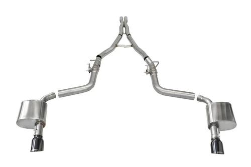 CORSA Xtreme Cat-Back Exhaust | 2.75in | 2015-2023 Dodge Charger 6.2L | Single 4.5in Black PVD Tips | 21072BLK