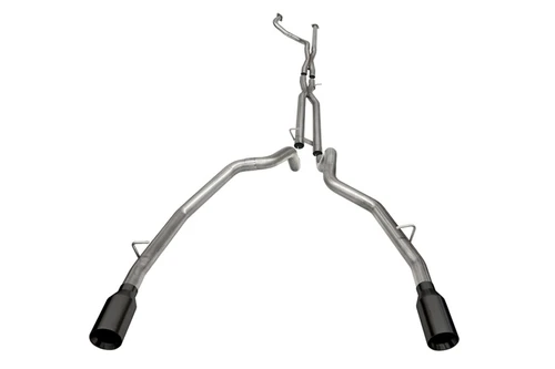 CORSA Baja Muffler Delete Cat-Back | 3.0in | 2021-2024 Ram TRX 6.2L | Double X-Pipe | Black Coated Tips | 21190BPC
