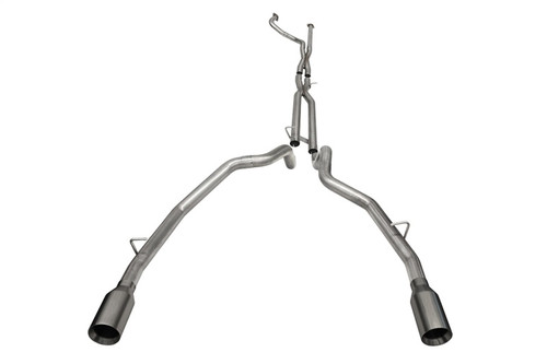 CORSA Baja Muffler Delete Cat-Back Exhaust Exhaust | 3.0in | 2021-2024 Ram TRX 6.2L | Gunmetal PVD Tips | 21190GNM