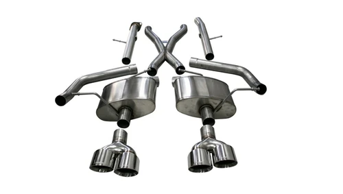 CORSA Xtreme Cat-Back Exhaust | 2.75in | 2018-2021 Jeep Grand Cherokee TrackHawk 6.2L | 4.5in Polished Tips | 21052