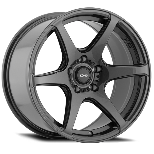 Konig Tandem 17x8 5x120 ET35 Gloss Graphite Racing Wheel - TM87520356