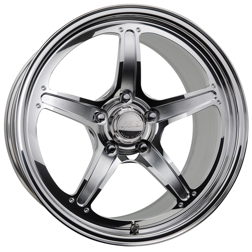 Billet Specialties Street Lite 17x10 | 5x115 BC | 6.5in BS Non-BeadLock Polished Drag Wheel | Narrow Hellcat / R/T / SCAT Pack - DP03710RZ9065