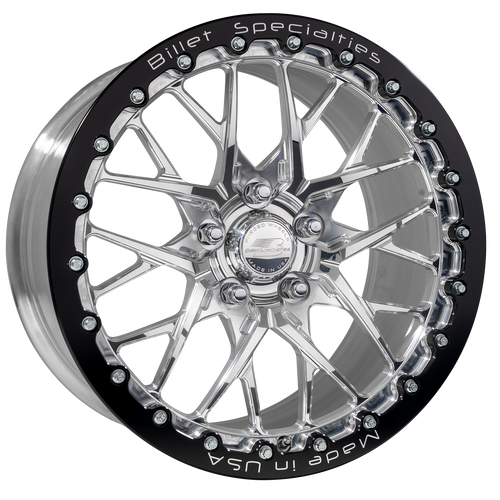 Billet Specialties Redline 17x10 | 5x120 BC | 6.95in BS Single BeadLock Polished Drag Wheel | Gen 5/6  Camaro / C8 Corvette Stingray & Base / Gen 3 CTS-V - DPS7710BV1269