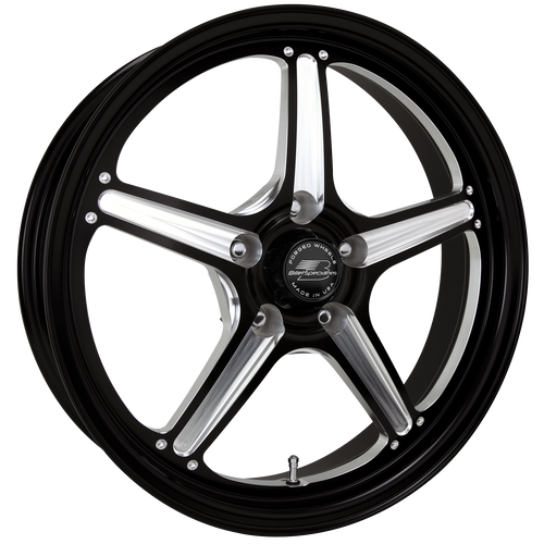 Billet Specialties Street Lite 18x5 | 5x120 BC | 2.125in BS Black Drag Wheel | Gen 6 Camaro SS ZL1 / Gen 3 Cadillac CTS-V / Pontiac G8 -  RSFB23850Z1221