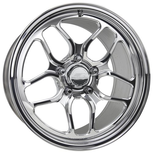 Billet Specialties Win Lite 17x10 | 5x4.5 BC | 7.5in BS Non-BeadLock Polished Drag Wheel | S197 / S550 Mustang - DP02710RT6575