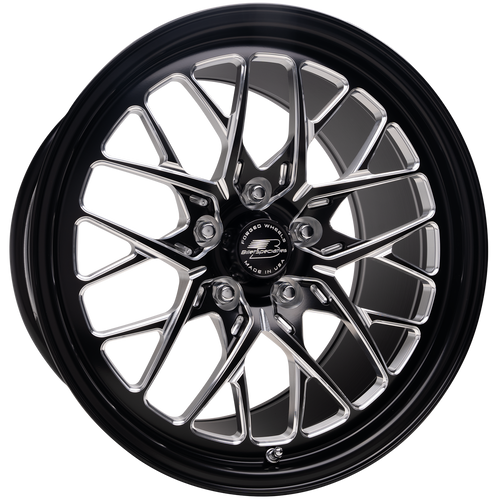 Billet Specialties Redline 17x10 | 5x4.5 BC | 7.5in BS Non-BeadLock Black Drag Wheel | S197 / S550 Mustang - BDP07710RT6575