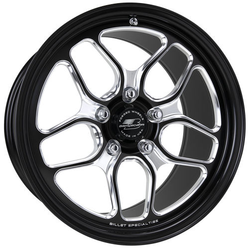 Billet Specialties Win Lite 17x10 | 5x4.75 BC | 6.95in BS Non-BeadLock Black Drag Wheel | C6 / C7 Grand Sport Z06 Corvette - BDP02710RV6169
