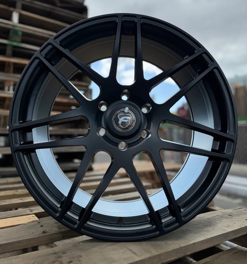 Forgestar F14 Drag Pack Satin Black Wheel 20x10 | 6x135 - F-150 | +38 Offset | 6.99 Backspacing - F27200089P38 for 2004, 2005, 2006, 2007, 2008, 2009, 2010, 2011, 2012, 2013, 2014, 2015, 2016, 2017, 2018, 2019, 2020, 2021, 2022, 2023, 2024, 2025, 2026 Ford F-150 (5.0L Coyote, EcoBoost, 4.6L V8, 5.4L V8, Supercharged / Turbocharged Applications)