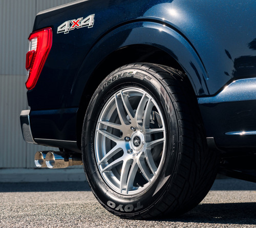 Forgestar F14 Drag Pack Silver Machined Wheel 20x10 | 6x135 - F-150 | +38 Offset | 6.99 Backspacing - F27800089P38 for 2004, 2005, 2006, 2007, 2008, 2009, 2010, 2011, 2012, 2013, 2014, 2015, 2016, 2017, 2018, 2019, 2020, 2021, 2022, 2023, 2024, 2025, 2026 Ford F-150 (5.0L Coyote, EcoBoost, 4.6L V8, 5.4L V8, Supercharged / Turbocharged Applications)