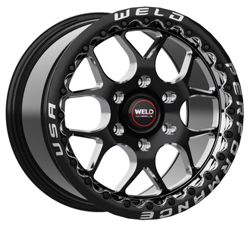 WELD F-150 Solana Beadlock Drag Black Wheel 17x10 | 6x135 BC (F