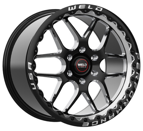 WELD F-150 Solana Beadlock Drag Black Wheel 20x10 | 6x135 BC (F