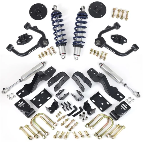 Ridetech Lowering Kit for 2019-2026 Silverado / Sierra 1500 4WD (1" to 3" Front / 4" Rear Drop) - 11720115