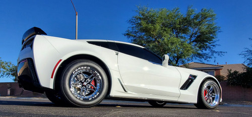 Weld Racing RT-S S81 Drag Wheel 18x12 Black 5x4.75 | 8.6 Backspace - Black Single Beadlock - 81EB8120B86F for Corvette C6 Z06 / Grand Sport / ZR1 2006-2013, Corvette C7 Z06 / Grand Sport 2014-2019