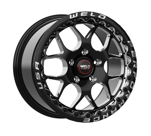 WELD Solana Beadlock Drag Z06 C6 C7 Z07 ZR1 Black Wheel 18x12