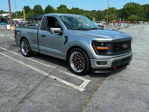 Scott Munczenski’s F-150 looks killer on Billet Specialties Turbo LT 22x10s.