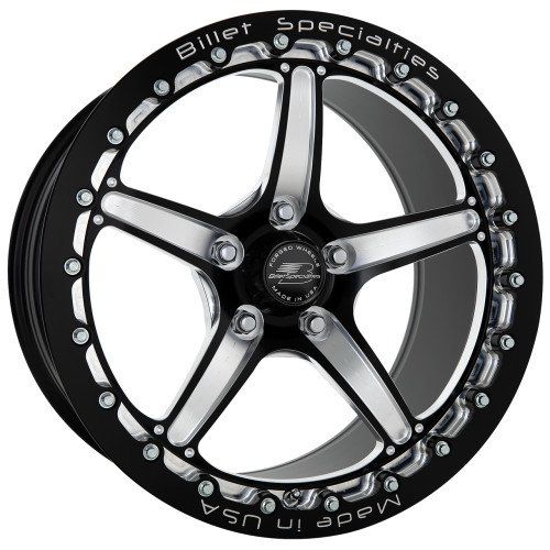 Billet Specialties Street Lite 17x10 | 5x120 BC | 7.5in BS Single BeadLock Black Drag Wheel | Chevy SS Sedan / Pontiac G8 - BDPS3710BT1275