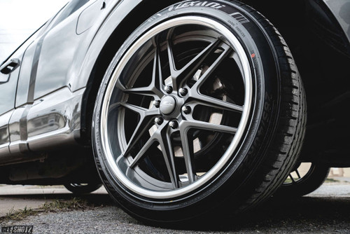 Billet Specialties Tec 5 22x10 | 5x127 BC (5x5) | 6.00in. BS - Gunmetal Wheel - TS05GM221S7360 for OBS Silverado C1500 / Sierra 1500 2WD 1988-1998