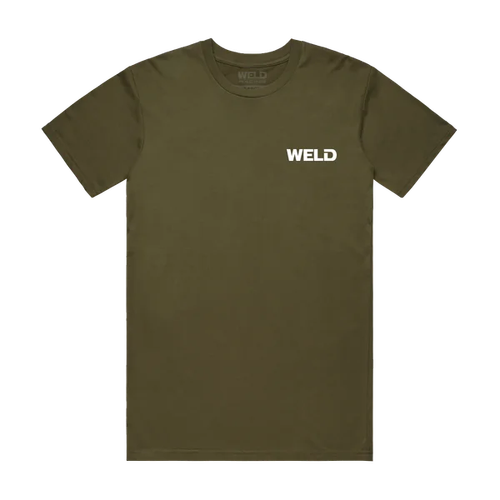WELD Racing Beadlock American Flag Army Green Tee (T-Shirt) - AW63924