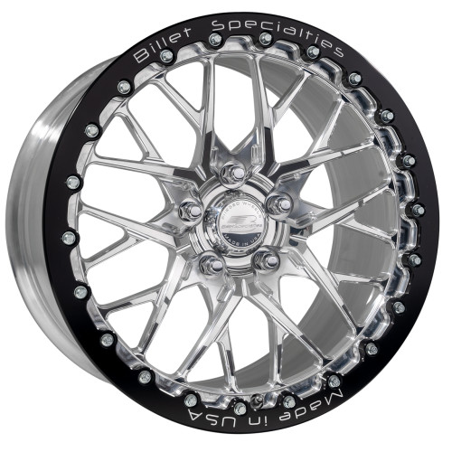 Billet Specialties Redline 18x10 | 5x4.5 BC | 7.00in BS Single BeadLock Polished Drag Wheel | S650 Mustang Dark Horse / Performance Pack - RSB0781FV6570