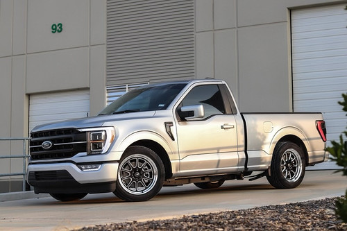 Billet Specialties Malibu LT 18x10 | 6x135 BC | 6.875in. BS - Black / Polished Lip Wheel - AMCB33810S3668 for 2015, 2016, 2017, 2018, 2019, 2020, 2021, 2022, 2023, 2024, 2025, 2026 Ford F-150 (5.0L Coyote, Ford F-150 V8s,  EcoBoost, Supercharged / Turbocharged Applications)