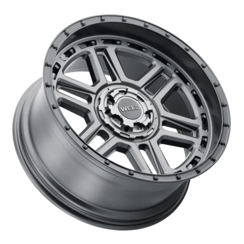 Weld Off-Road 20x9 Crux 5X127 / 5X139.7 | ET00 | BS5.00 Satin Gunmetal / Satin Black 87.1 Wheel  | Wrangler JK JL | Gladiator JT | 1994-2019 Ram 1500 (Classic) | Jeep CJ | 1966-1996 Bronco | W22109057500