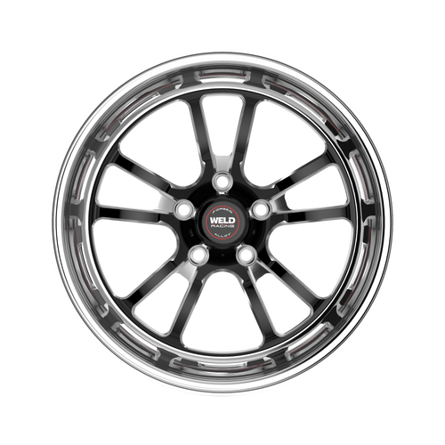 Weld Racing RT-S S70 20x8 / 5x120mm BP / 5.3in. BS Gloss Black Milled Drag Wheel (High Pad) - 70HB0080N53A