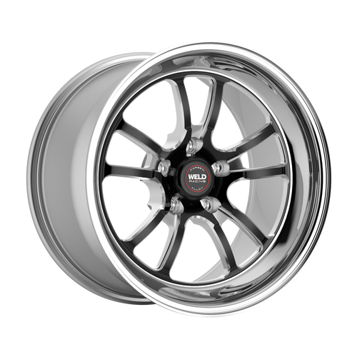 Weld Racing RT-S S70 18x11 / 5x4.75mm BP / 7.7in. BS Gloss Black Milled Drag Wheel (Medium Pad) - 70MB8110B77A