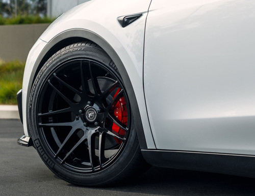 Forgestar F14 Street 20x9.5 | Super Deep 5X114.3 (5x4.5) | ET20 | BS6.11 | Satin Black Wheel | 64.10 - F352095C7P20 for Tesla Model Y 2020-2026