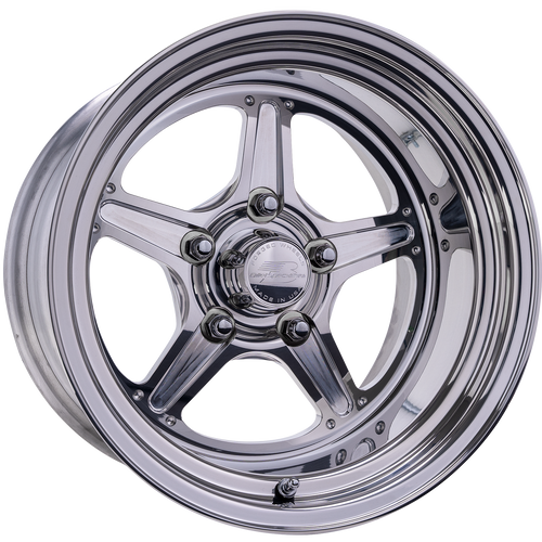 Billet Specialties Street Lite 15x6 | 5x4.75 BC | 3.50in BS Non-BeadLock Polished Drag Wheel - RS23560L6135
