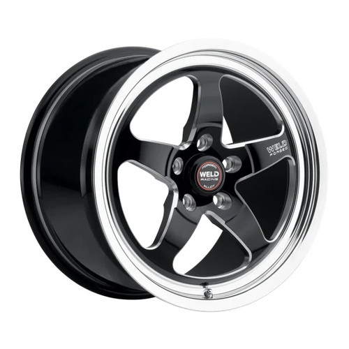 Weld Racing Forged SM71 17x4.5 / 5x4.5 (5x114.3) / 2.2in. BS Gloss Black Milled Drag Wheel (High Pad) - Non-Beadlock - RS071I87B5N04667N0140 for Mustang S197 2005-2014, Mustang S550 2015-2023, Shelby GT500 2007-2014, 1994-2004 Mustang V6 1994-2004 Mustang GT, 1994-2004 Mustang Mach 1, 1994-2004 Mustang Cobra / Bullitt, S650 Mustang GT / EcoBoost 2024+