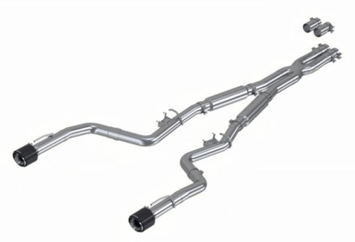 MBRP Armor Pro Cat-Back | 3in | 2015-2023 Dodge Charger 6.2L / 6.4L / 5.7L | Carbon Fiber Tips | S71173CF
