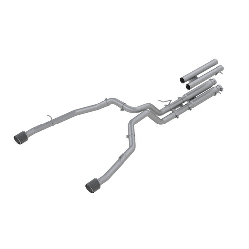 MBRP 2021-2024 Ram TRX 6.2L Race Series Catback Exhaust - Dual Carbon Fiber Tips - T304 - S51543CF